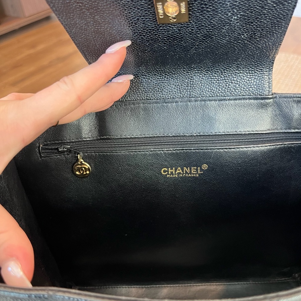 Chanel Black Caviar Shopping Tote - Picture 13 of 16